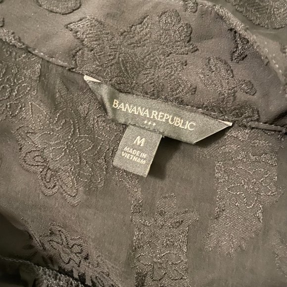 NWOT Sheer Balloon Long Sleeve Floral Top - Banana Republic - Picture 6 of 6